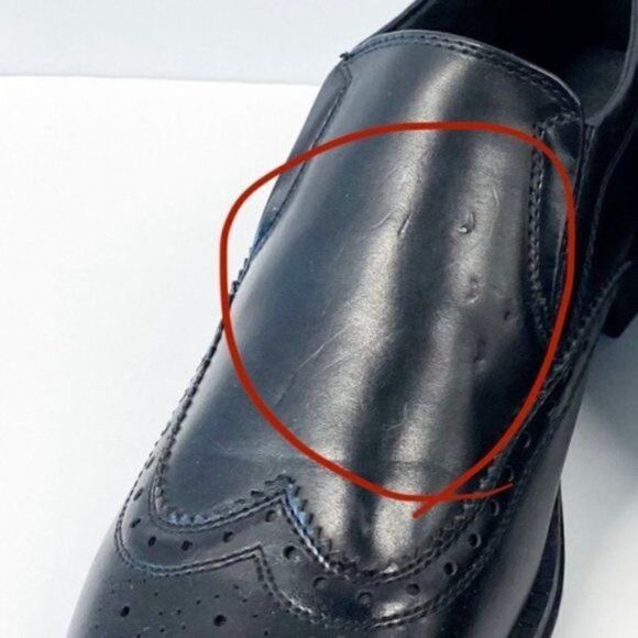 alpine swiss Basel Mens Dress Shoes Brogue Medallion Wing Tip Slip On Loafers - Picture 8 of 9